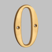 4 Inch (10 cm) Letters House Number, Solid Brass