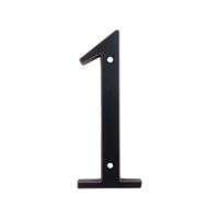 4 Inch (10 cm) House Number,Black Zinc Alloy