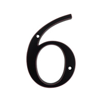 4 Inch (10 cm) House Number,Black Zinc Alloy