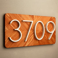 5 Inch (12.5 cm) House Number, White Aluminum Alloy