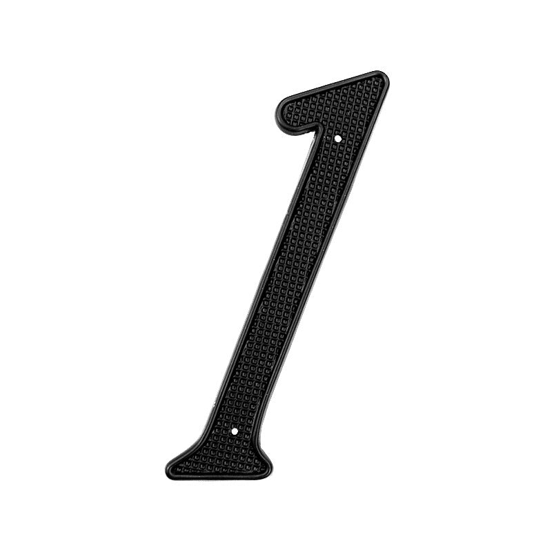 4 Inch (10 cm)  House Number,Black Zinc Alloy