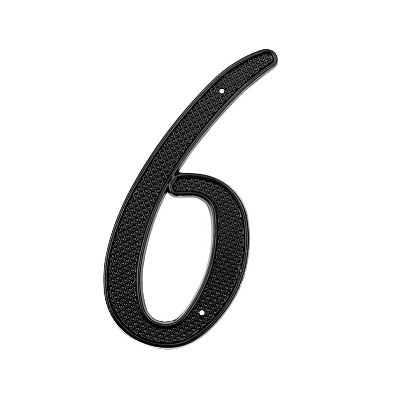 4 Inch (10 cm)  House Number,Black Zinc Alloy
