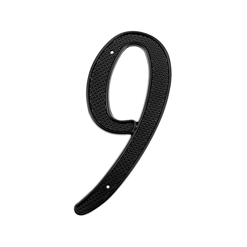 4 Inch (10 cm)  House Number,Black Zinc Alloy