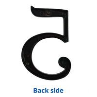 4 Inch (10 cm) House Number,Black Zinc Alloy