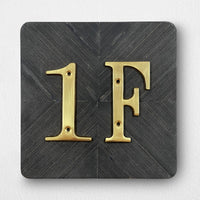 4 Inch (10 cm) Letters House Number, Solid Brass