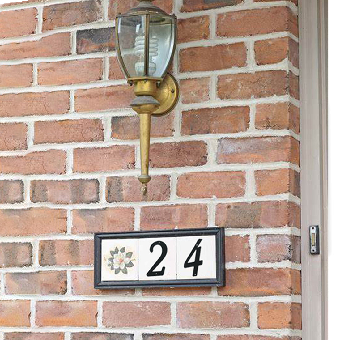 4 Inch (10 cm)  House Number,Black Zinc Alloy