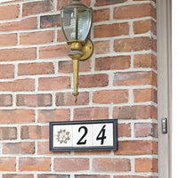 4 Inch (10 cm)  House Number,Black Zinc Alloy