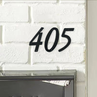 4 Inch (10 cm)  House Number,Black Zinc Alloy