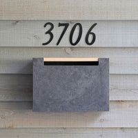 4 Inch (10 cm)  House Number,Black Zinc Alloy