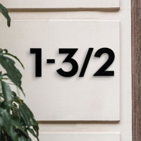 3 inch (7.5 cm) House Number, Acrylic Self Adhesive