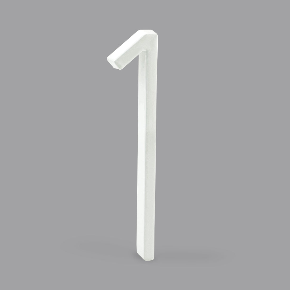 5 Inch (12 cm) House Number,White Aluminum Alloy