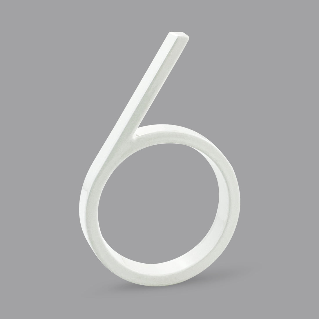 5 Inch (12 cm) House Number,White Aluminum Alloy