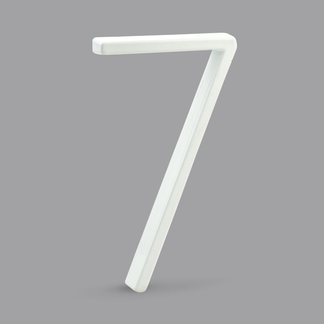 5 Inch (12 cm) House Number,White Aluminum Alloy