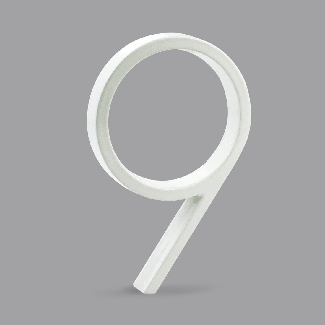 5 Inch (12 cm) House Number,White Aluminum Alloy