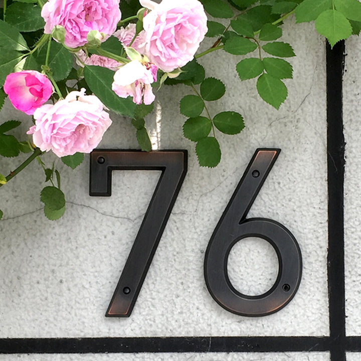 30cm House Number Stainless Steel Address Sign #0-9 Huisnummer Outdoor –  Hasware