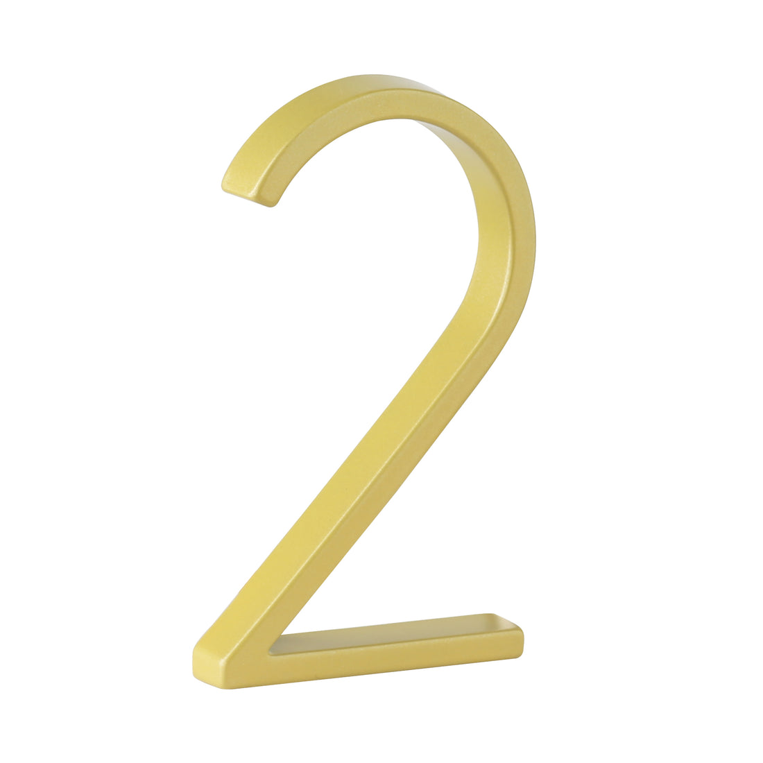5 Inch (12 cm) House Number, Gloden Zinc Alloy