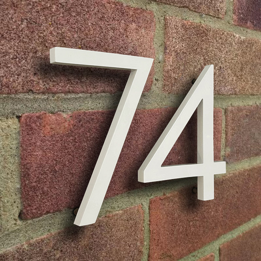 15 cm Big White House Number Floating Sign Modern Door Numbers Signage Home Outdoor Huisnummer Numeros Casa Address #0-9