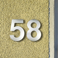 20cm House Number Stainless Steel Address Sign #0-9 Huisnummer Outdoor Silver 8 inch.Door Numbers Home Numeros Casa Exterior Big