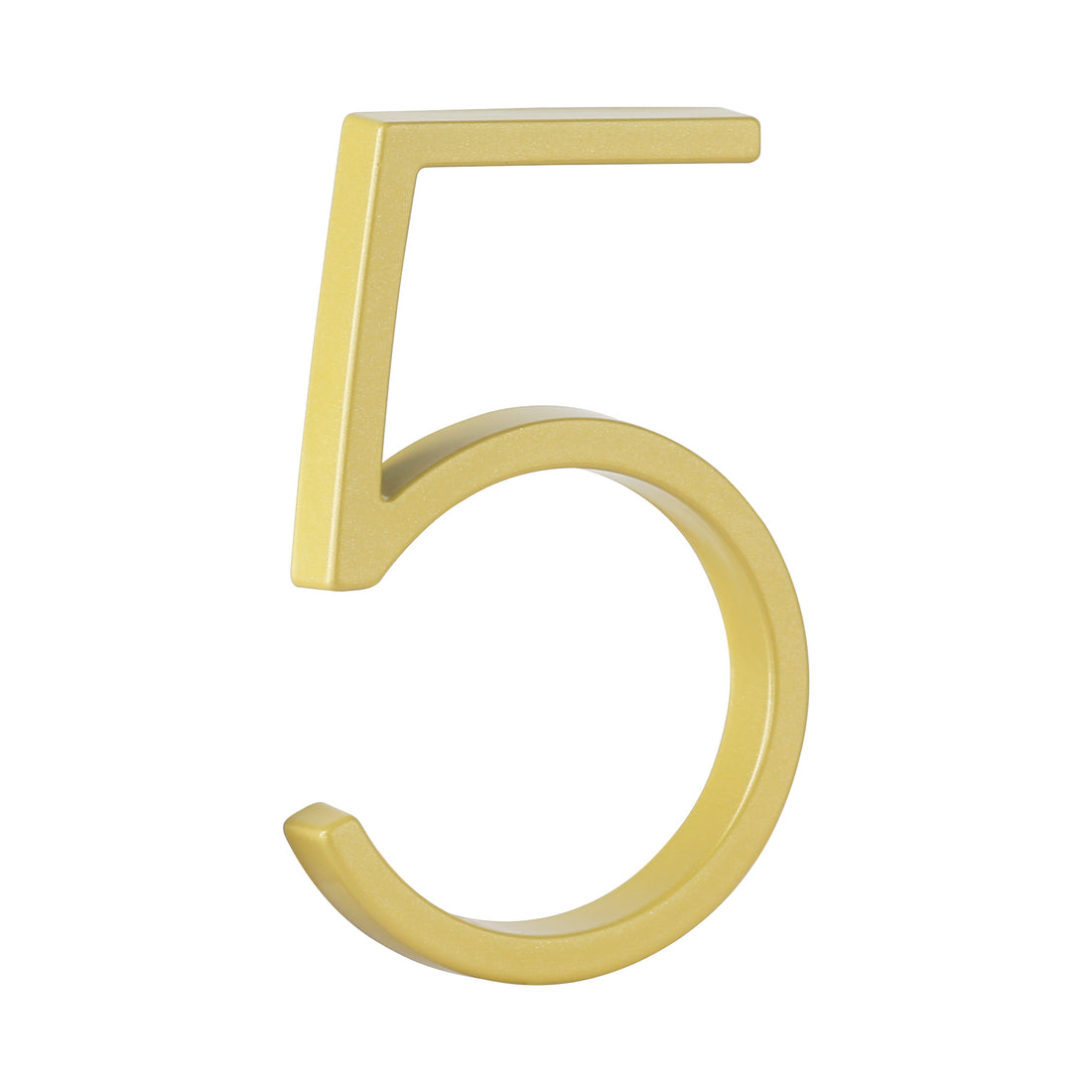5 Inch (12 cm) House Number, Gloden Zinc Alloy