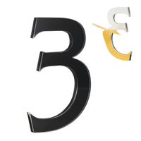 HASWARE 4 Inch Self-Adhesive House Number - Waterproof and Weather Resistant - Easy Installation for Mailbox, Posts, Door
