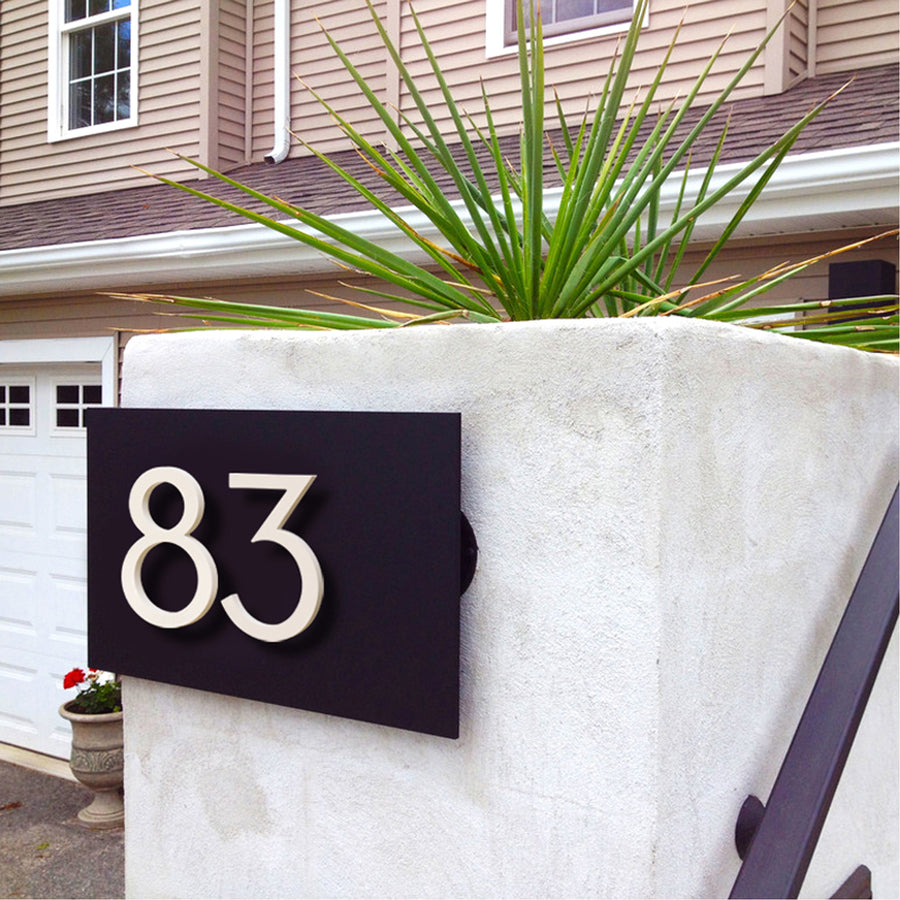 15 cm Big White House Number Floating Sign Modern Door Numbers Signage Home Outdoor Huisnummer Numeros Casa Address #0-9