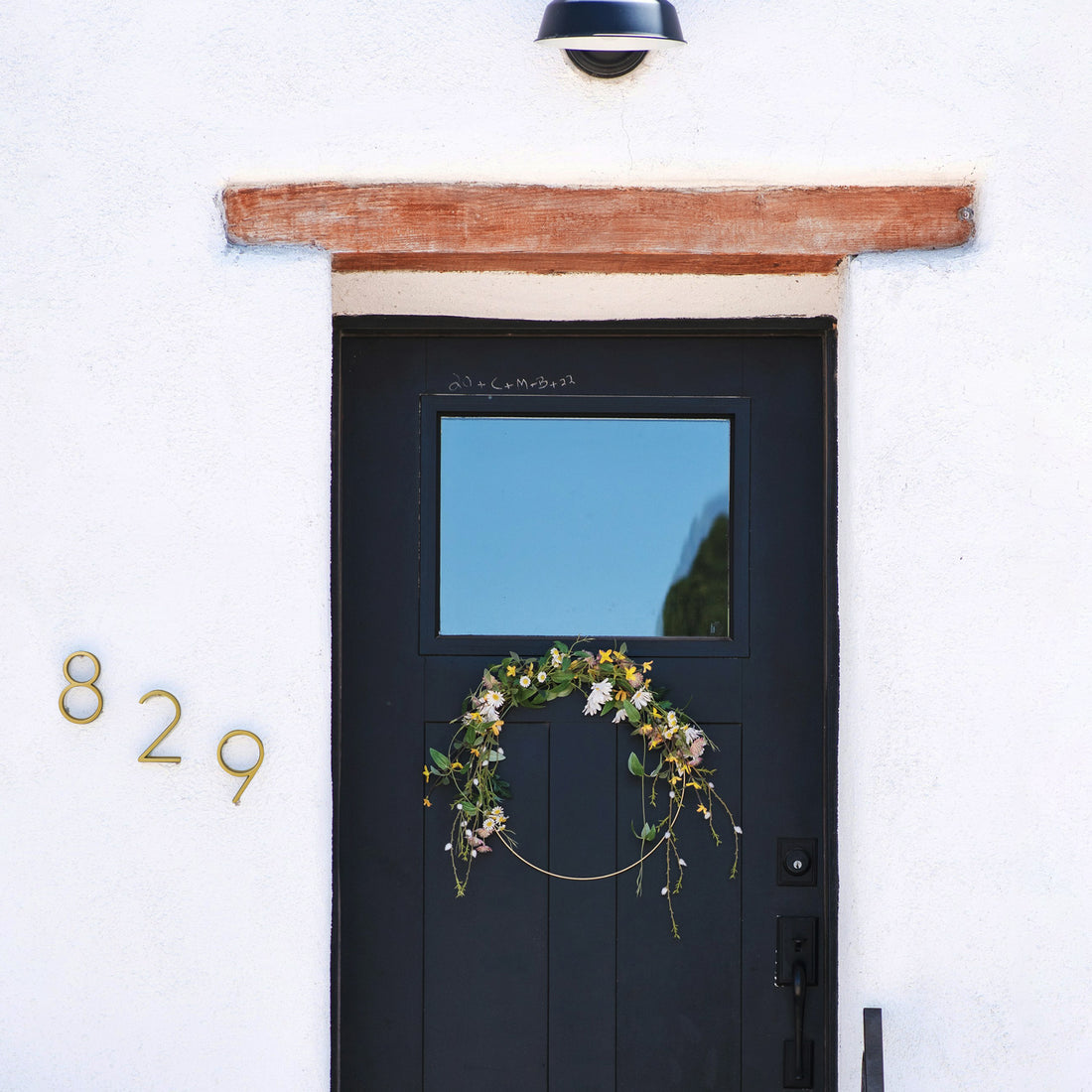 5 Inch (12 cm) House Number, Gloden Zinc Alloy