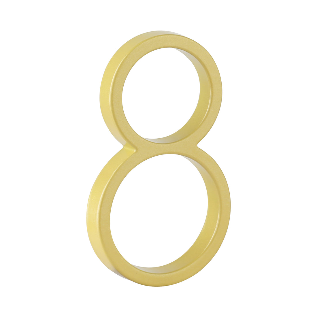 5 Inch (12 cm) House Number, Gloden Zinc Alloy