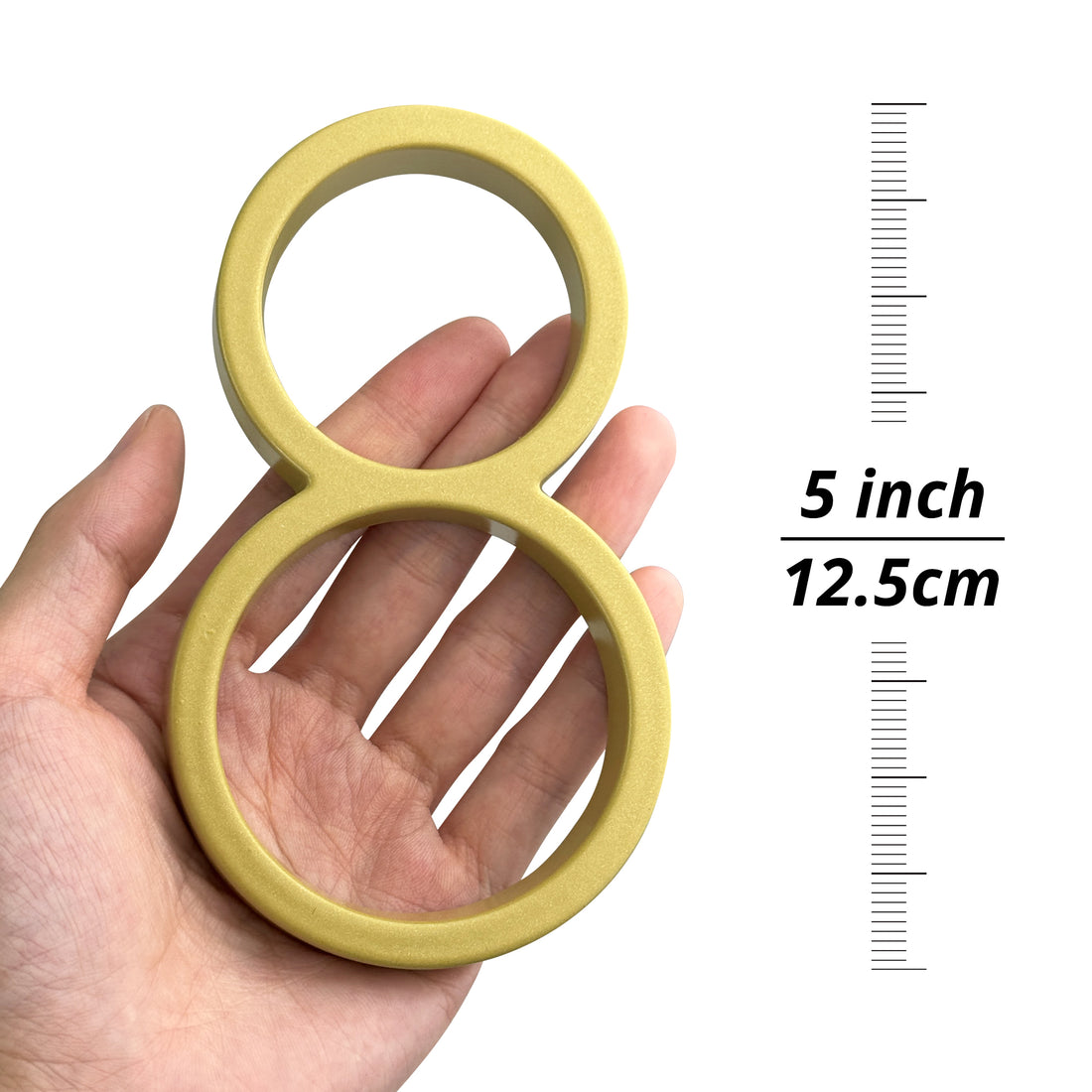 5 Inch (12 cm) House Number, Gloden Zinc Alloy