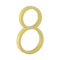 5 Inch (12 cm) House Number, Gloden Zinc Alloy