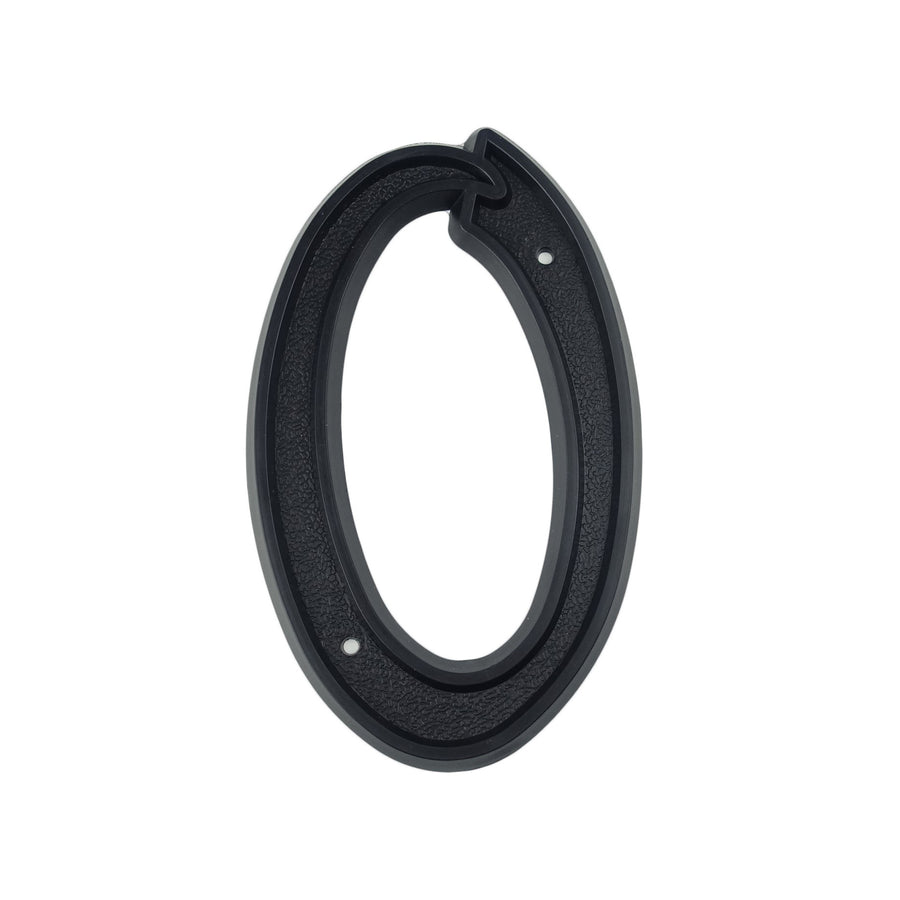 5.5 Inch (13.9 cm) House Number, Black ABS Plastic