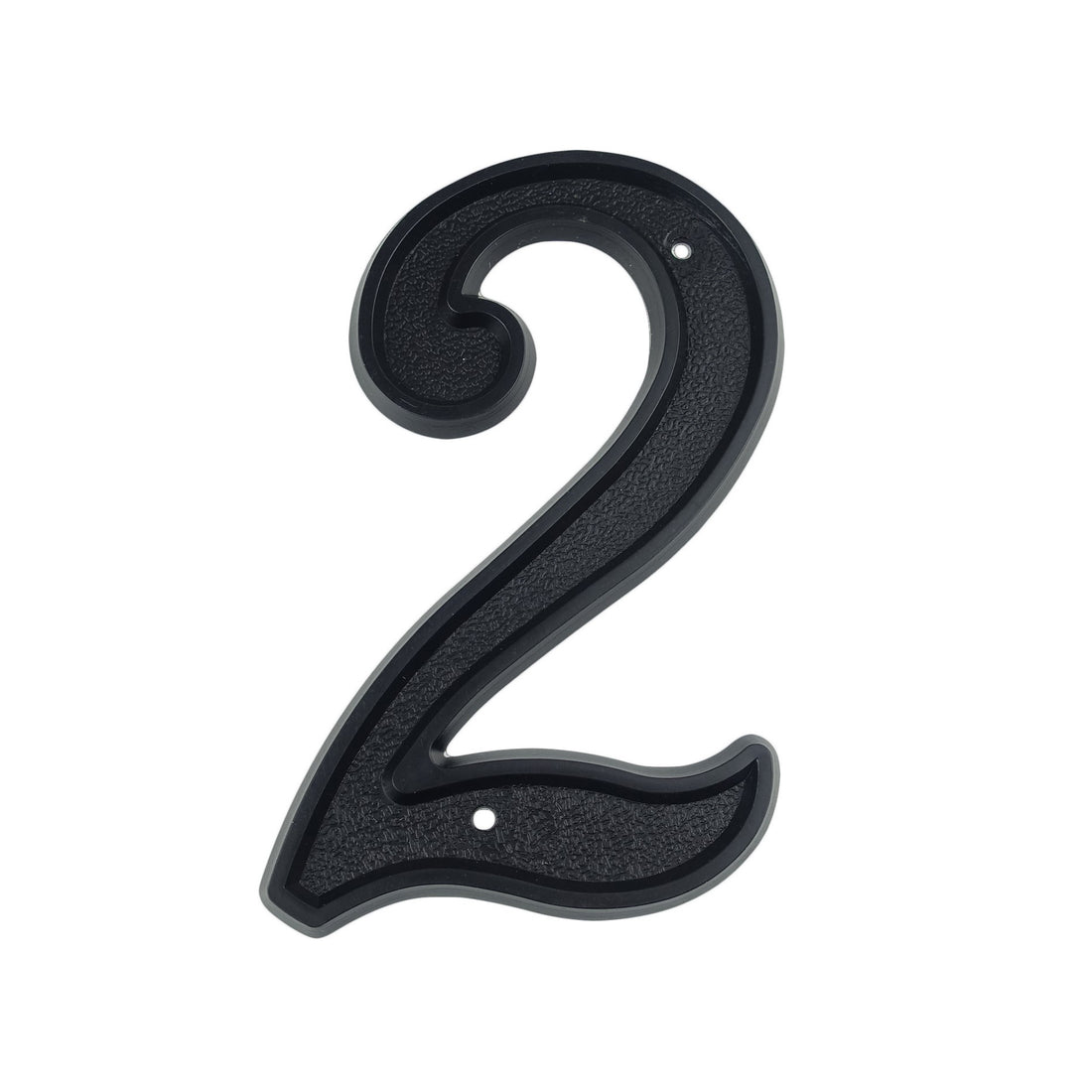 5.5 Inch (13.9 cm) House Number, Black ABS Plastic