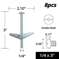 Zinc Plated Steel Toggle Bolt