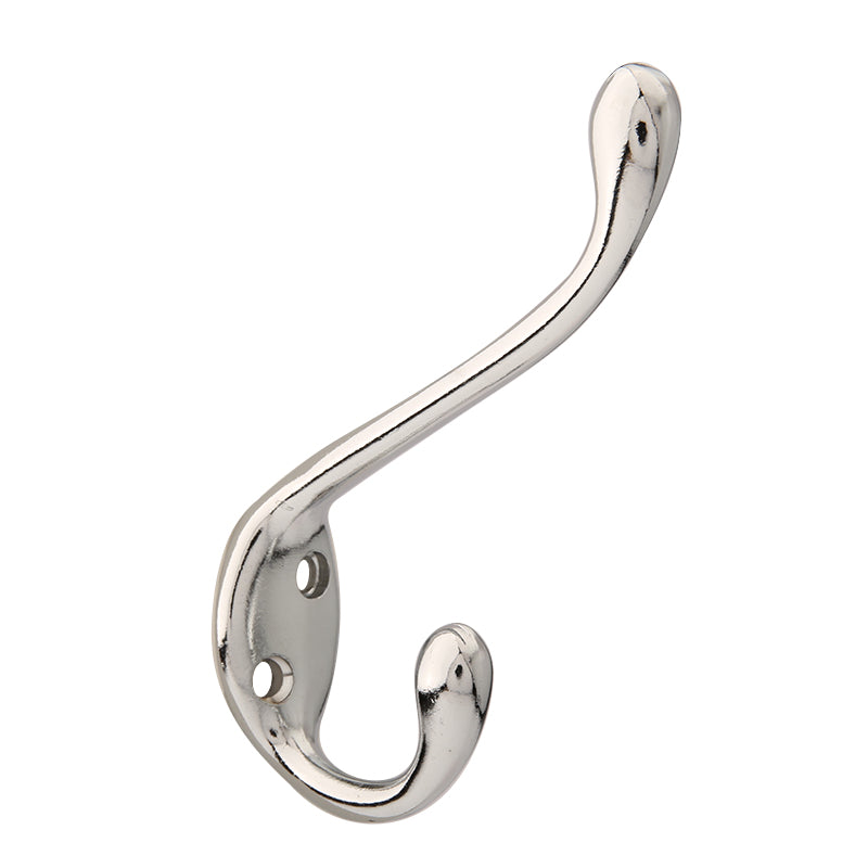 Homewerks 231197 Homepointe Chrome Double Robe Hook: Clothes Hooks Designer Double  Prong (052088086698-2)