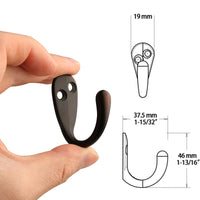 6 PCS Wall Mounted Hooks Coat Hooks