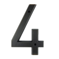 6 Inch (15 cm) House Number, Aged Bronze