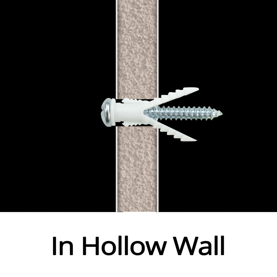 Plastic Drywall Wall Anchors Screw Assortment Kit 116PCS