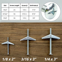 29 Pcs Zinc Plated Steel Wing Nut Assortment Kit