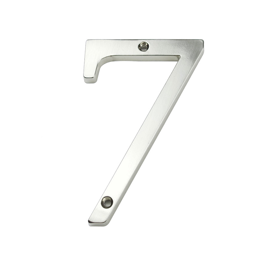 4 Inch (10 cm) House Number,Silver Zinc Alloy