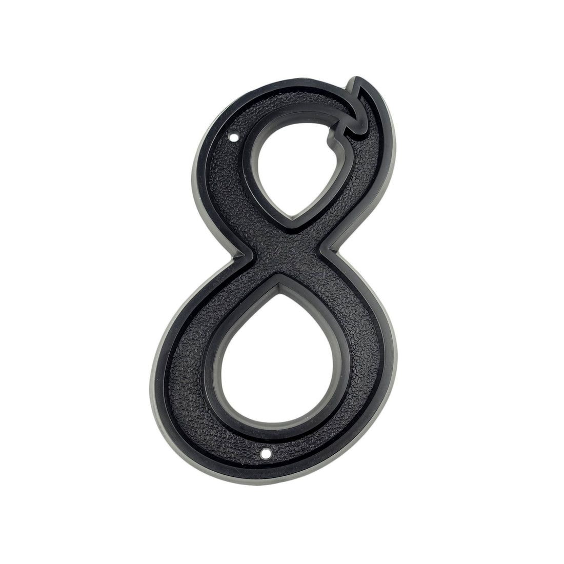 5.5 Inch (13.9 cm) House Number, Black ABS Plastic